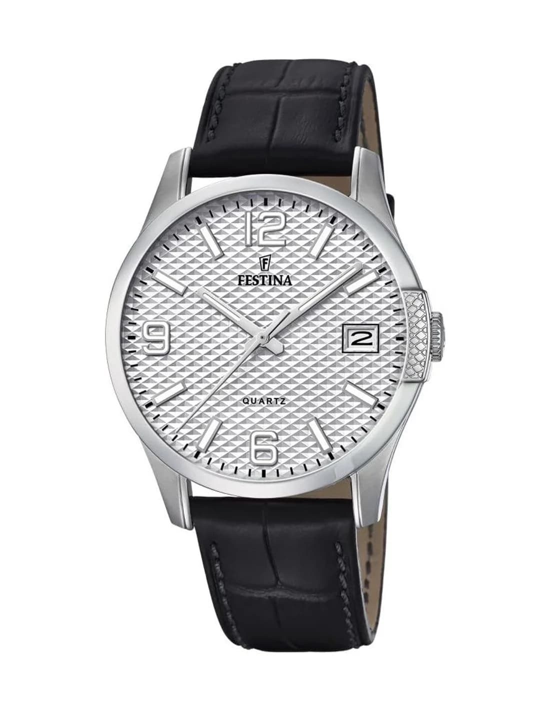 Montre Festina F16982/1 Cadran Noir et Bracelet Cuir
