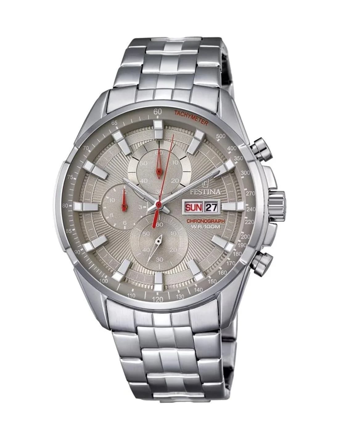 Montre Festina F6844/2 Chronographe Sport en Acier Argenté