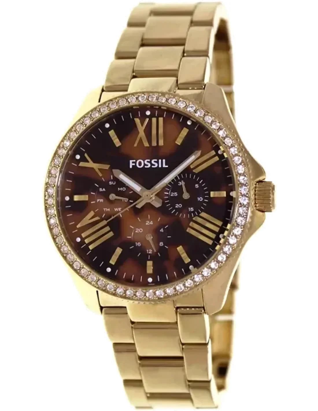 Montre Femme Fossil Cecile AM4498 Bracelet en acier inoxydable doré
