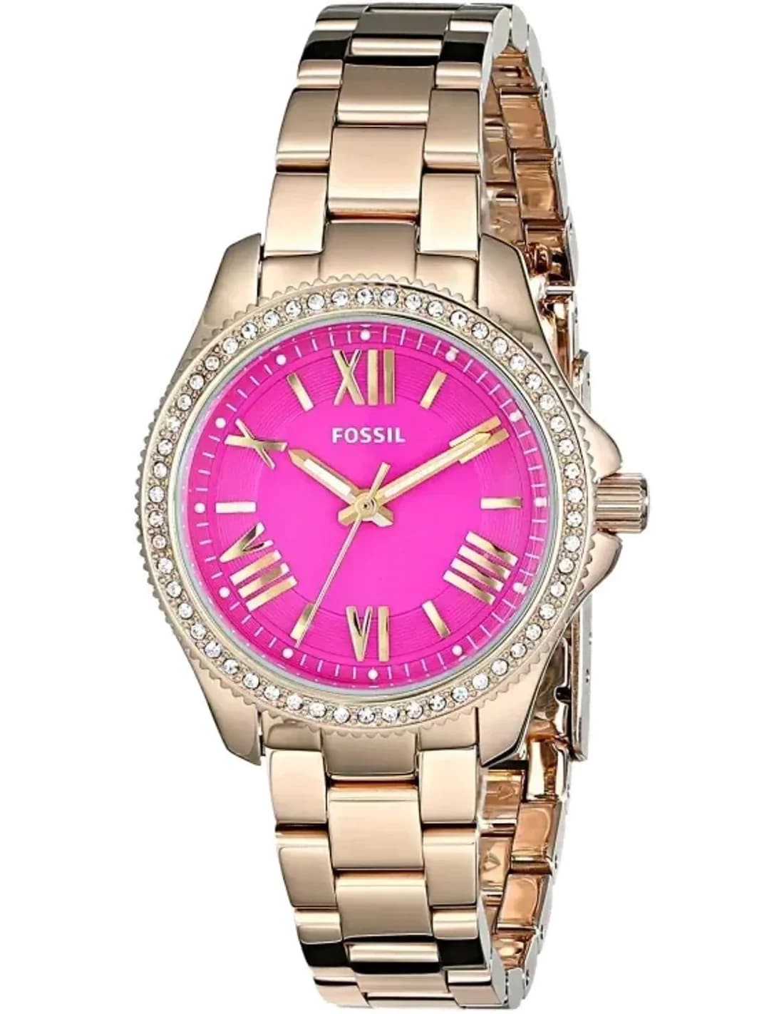 Montre Femme Fossil Cecile AM4598 Bracelet doré en acier