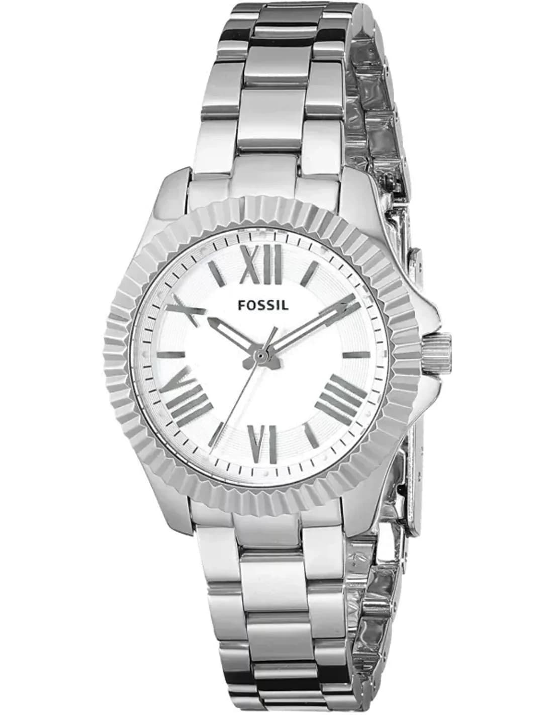 Montre Femme Fossil Cecile AM4608 Bracelet argenté en acier inoxydable