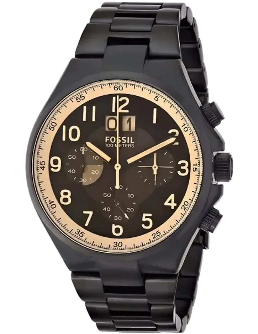 Montre Homme Fossil Qualifier CH2910 Chronographe noir