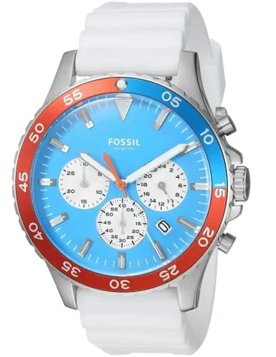 Montre Homme Fossil Crewmaster CH3075 Blanc