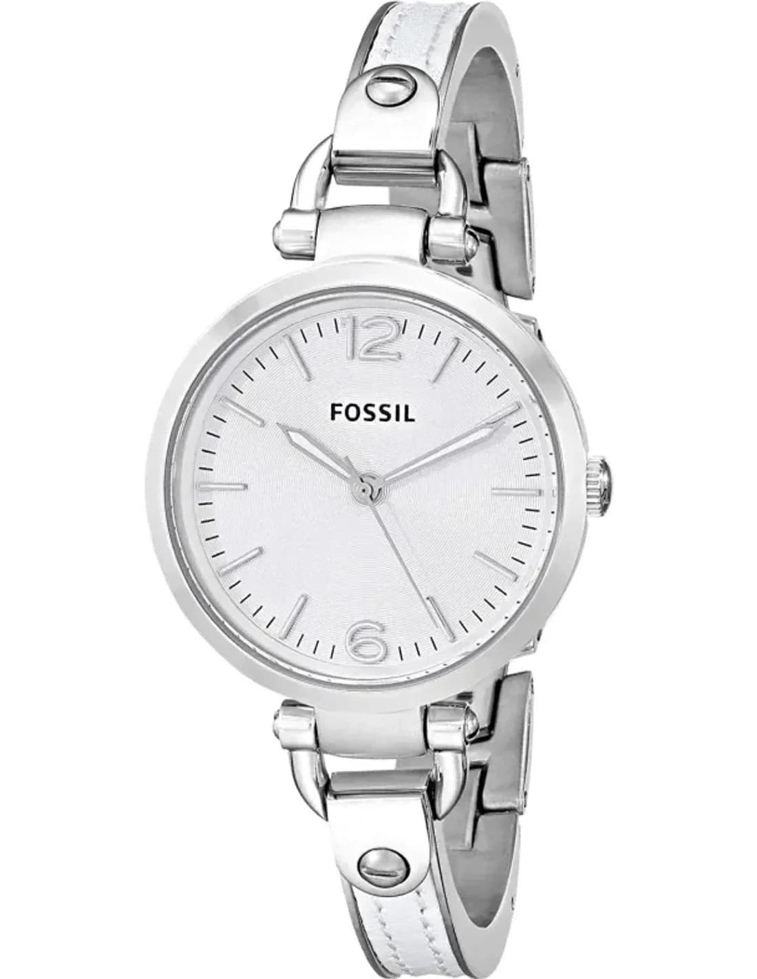 Montre Fossil ES3259 Cadran Blanc et Argent