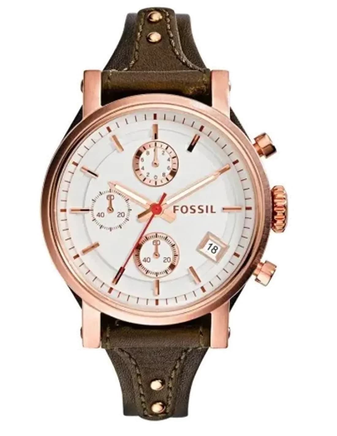Montre Femme Fossil Original Boyfriend ES3616 Marron
