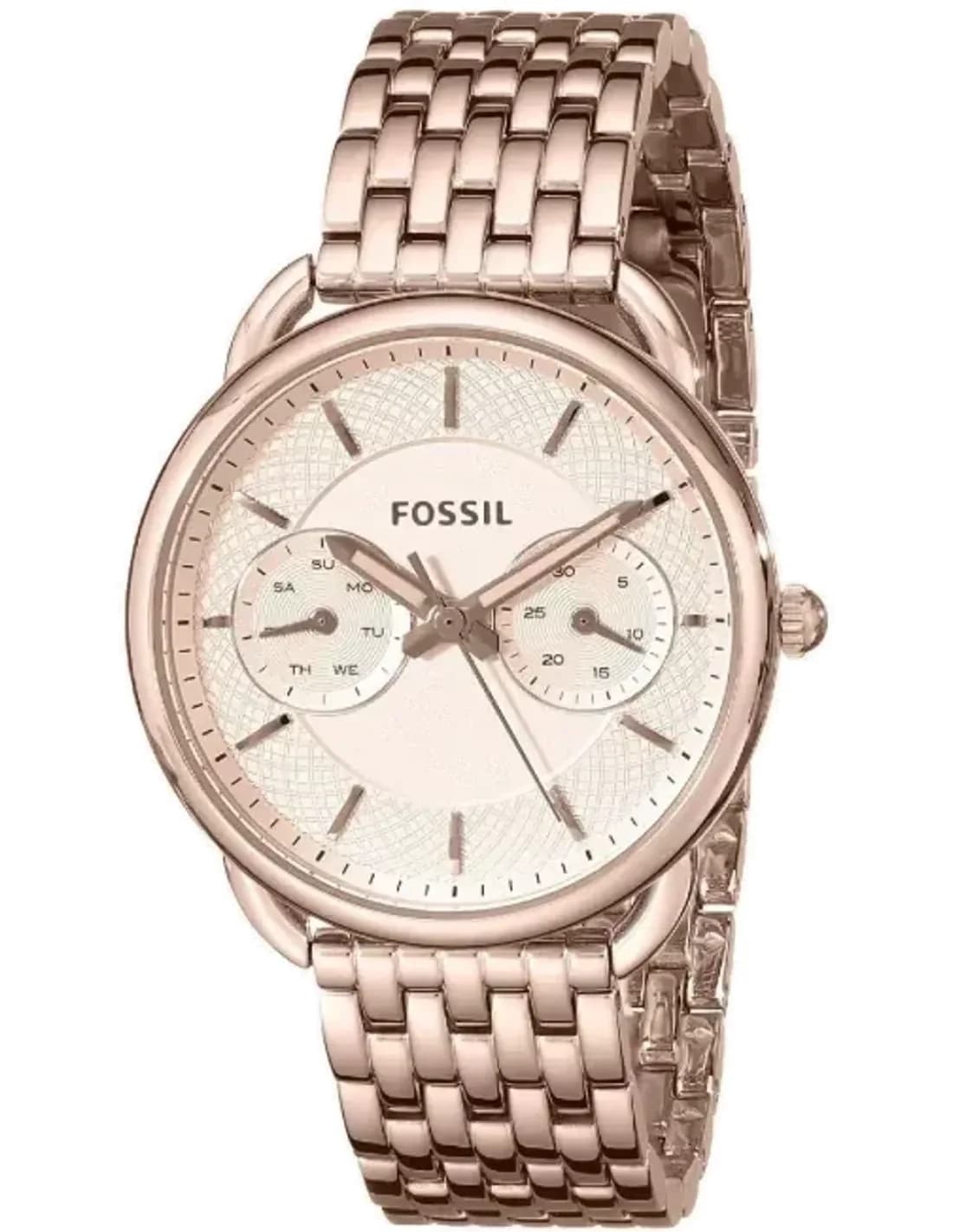 Montre Femme Fossil ES3713 Maillons Fins Or Rose