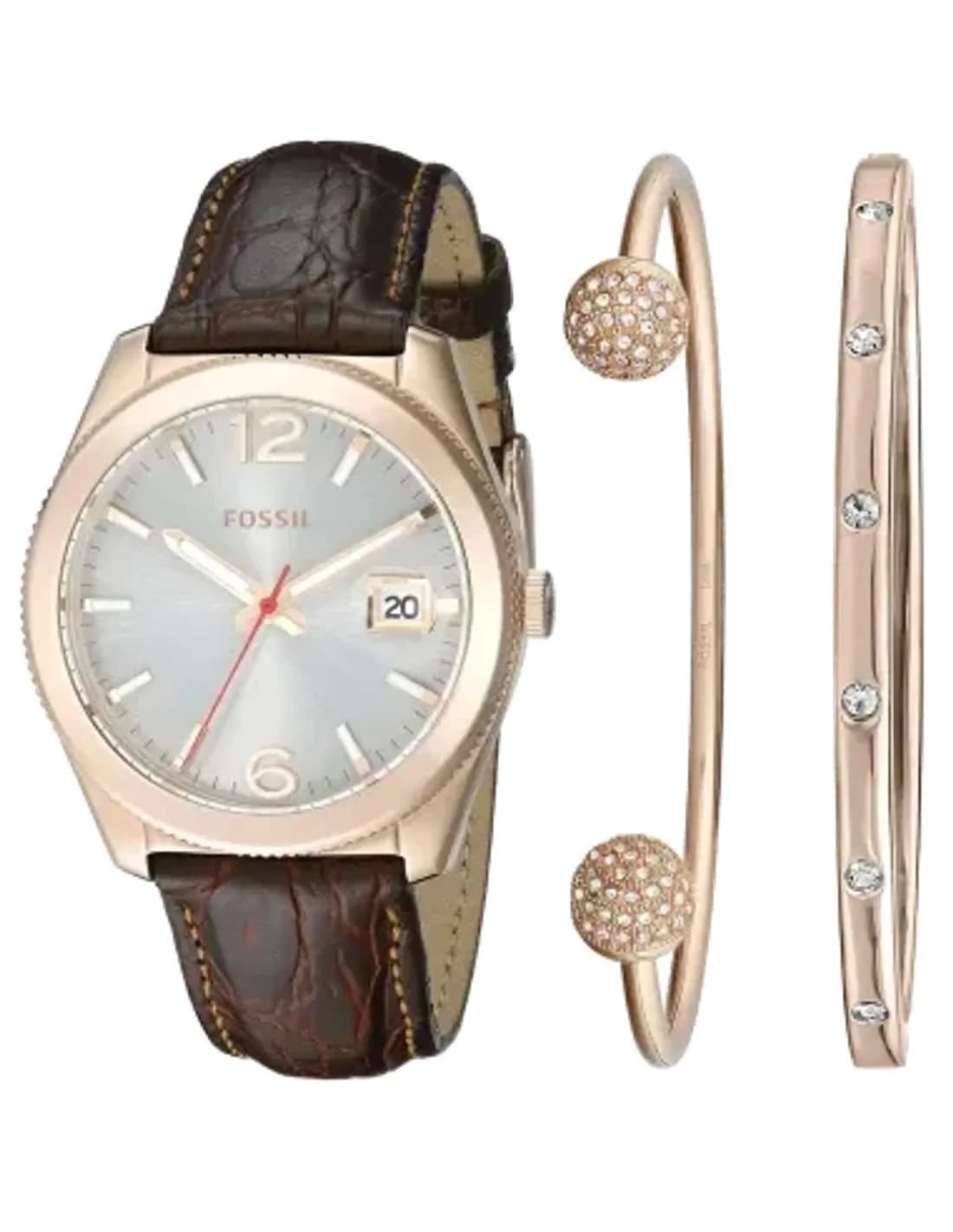 Montre Femme Fossil Perfect Boyfriend ES3770SET Marron