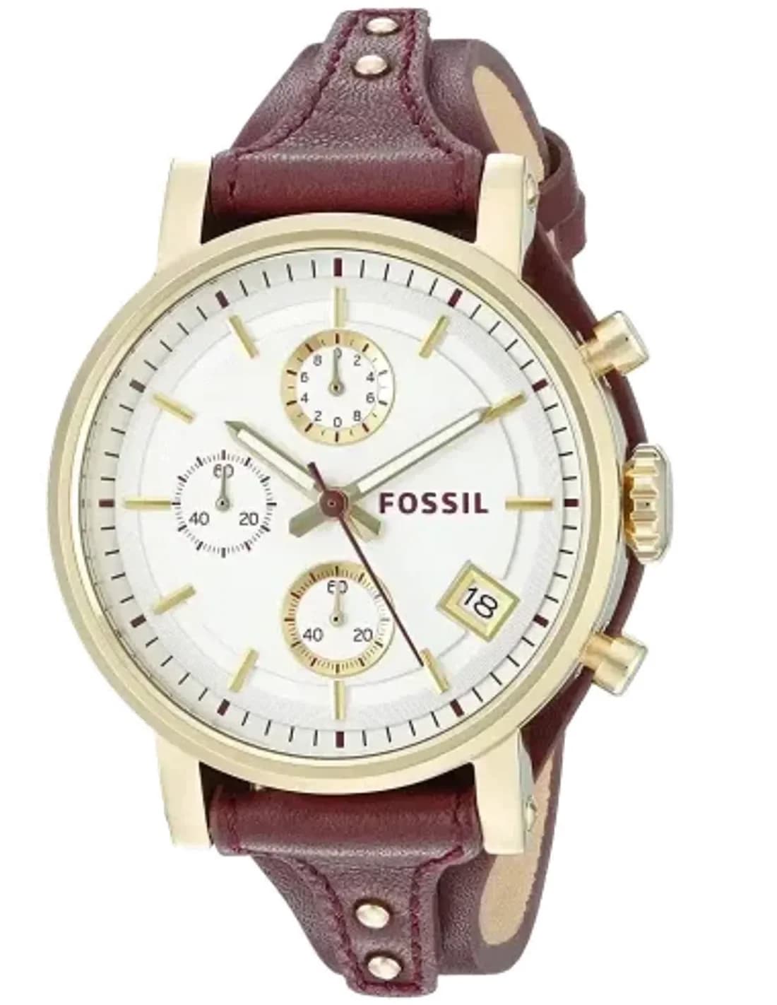 Montre Femme Fossil Original Boyfriend ES3841 Rouge