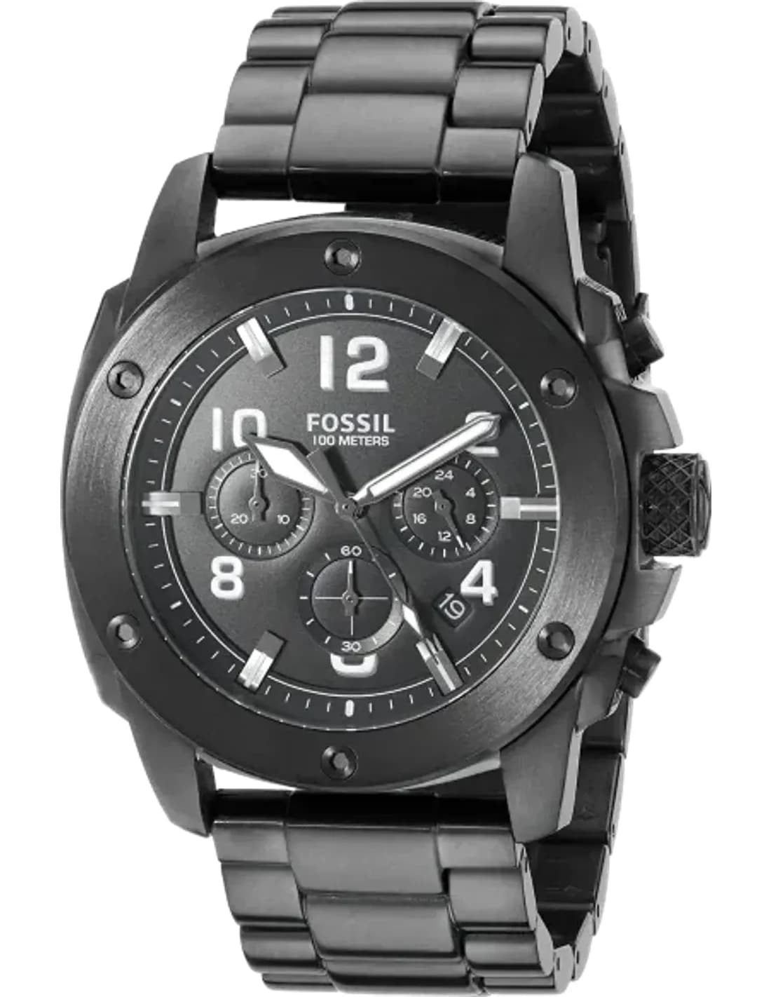 Montre homme Fossil FS4927 machine chronograph avec cadran noir