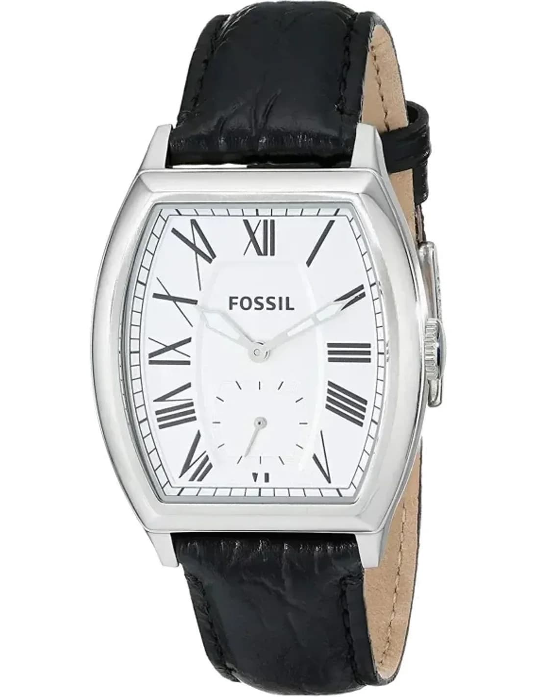 Montre Homme Fossil Narrator FS4997 Bracelet croco en cuir noir