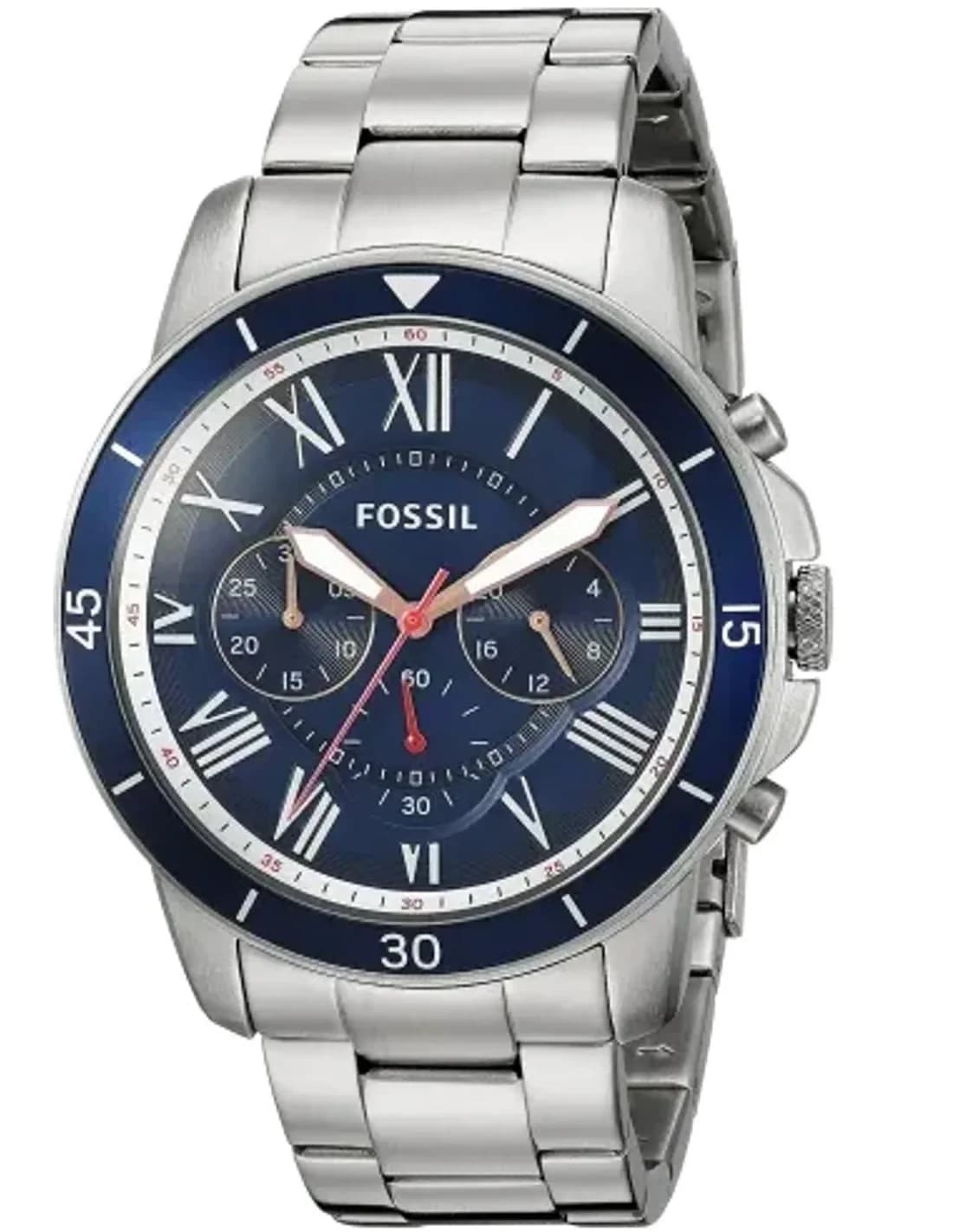 Montre Homme Fossil Grant FS5238 bracelet acier
