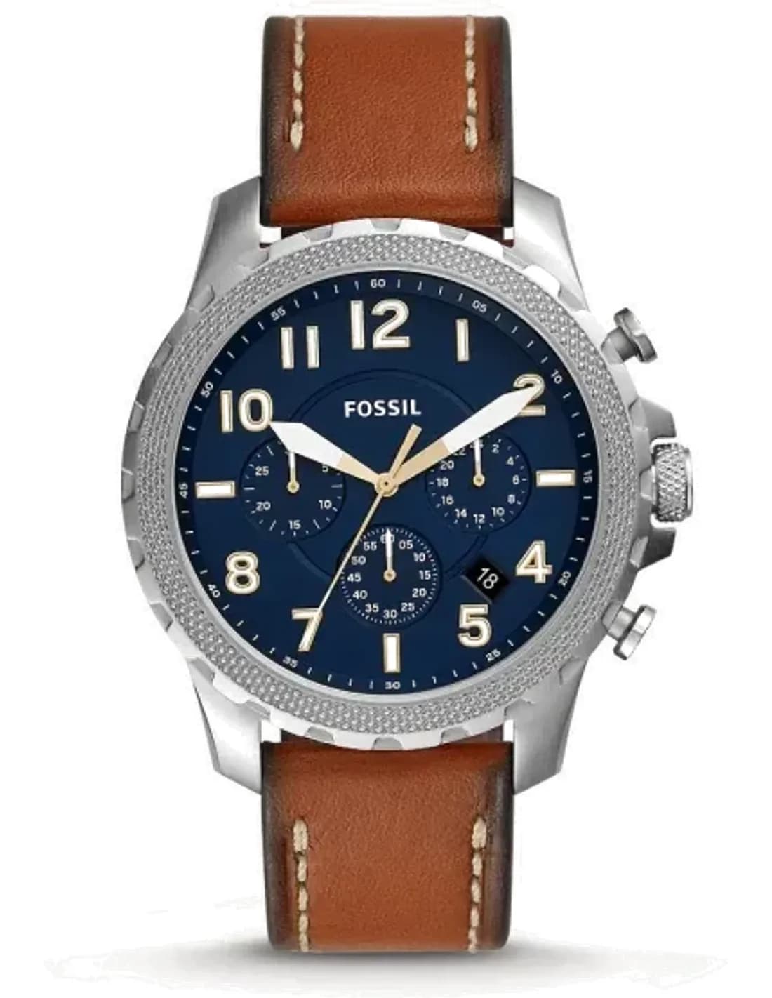 Montre homme Fossil Bowman FS5602 bracelet cuir marron
