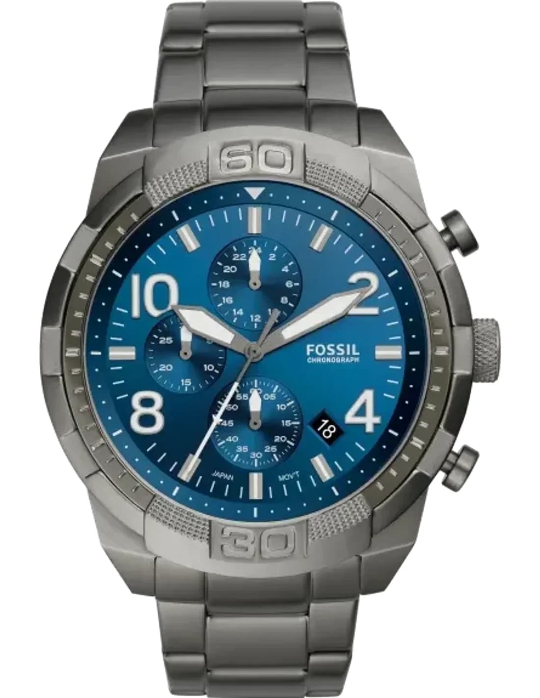 Montre Homme Fossil Bronson FS5711 cadran bleu
