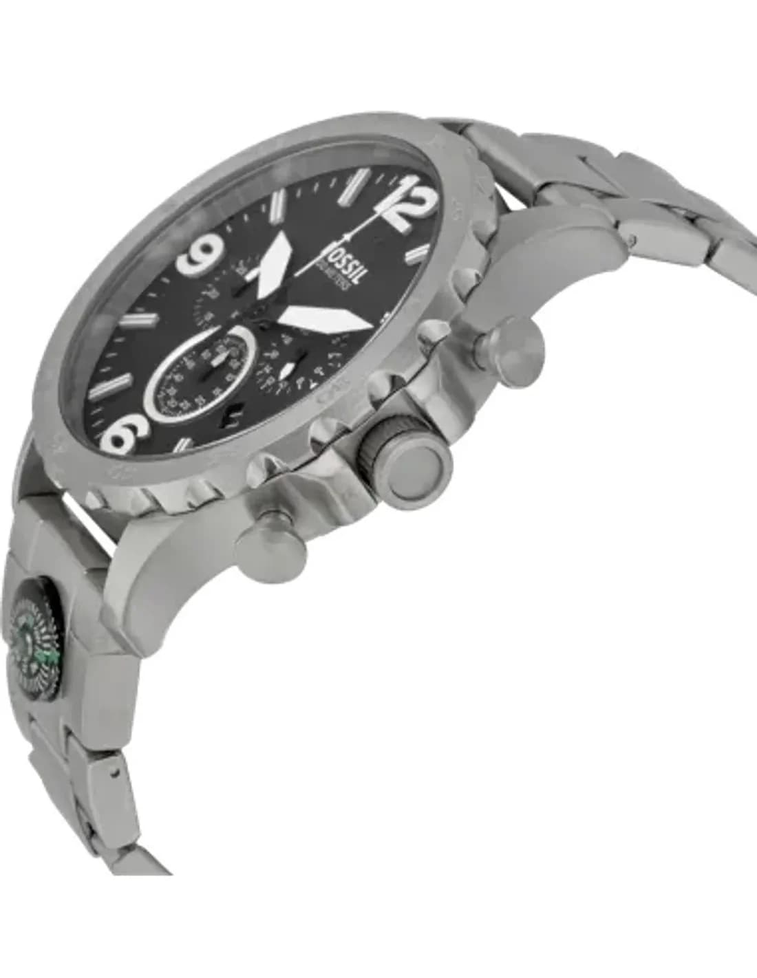 Montre Homme Fossil Nate JR1490 Argent Lunette crantée