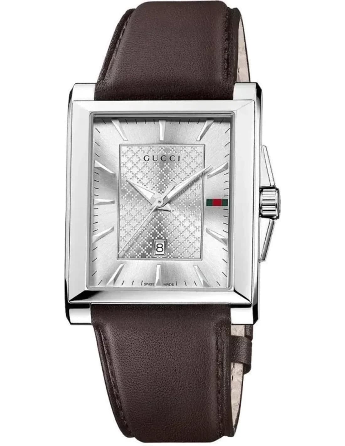 Montre Homme Gucci Timeless YA138405 Bracelet brun en cuir