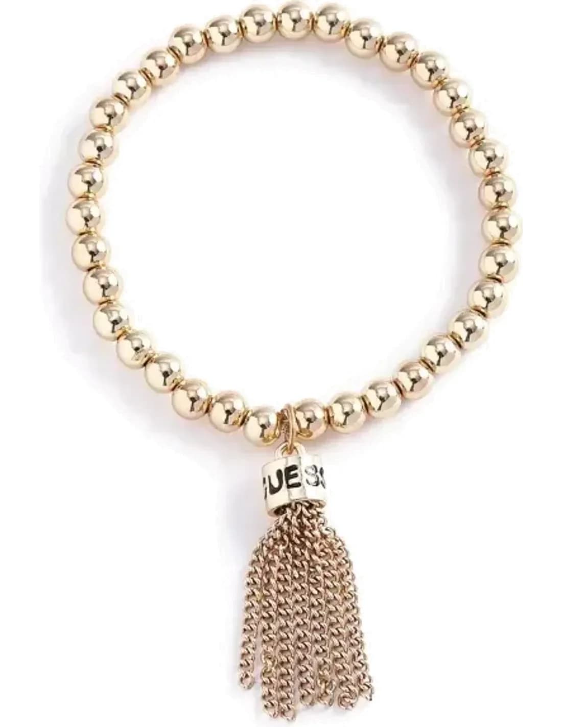 Guess Acetate Pearl Bracelet with Gold Charm