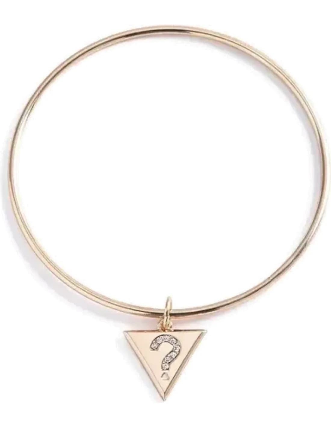 Guess B119291-C1DS Stainless Steel Gold-Plated Bracelet with Triangle Logo Plate