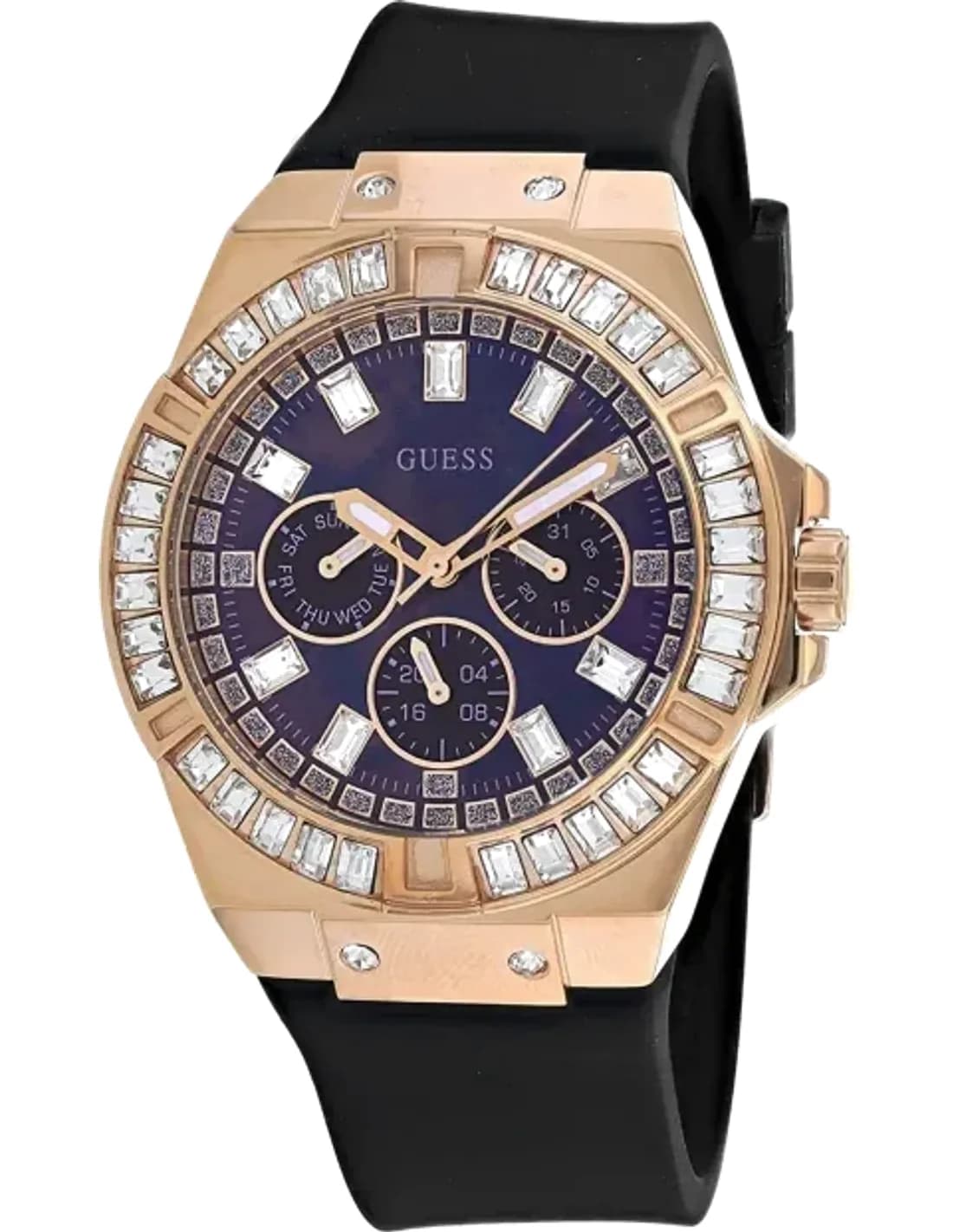 Montre Guess GW0118L2 avec bracelet en silicone noir