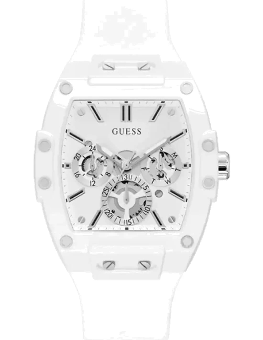Montre Homme Guess Boîtier GW0203G2 Cadran argenté multifonction