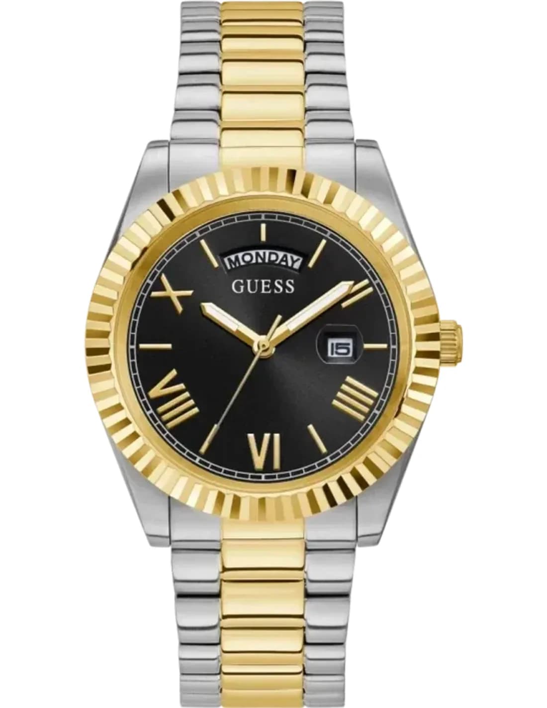Montre Guess GW0265G5 Connoisseur en Acier Bicolore Argent et Or