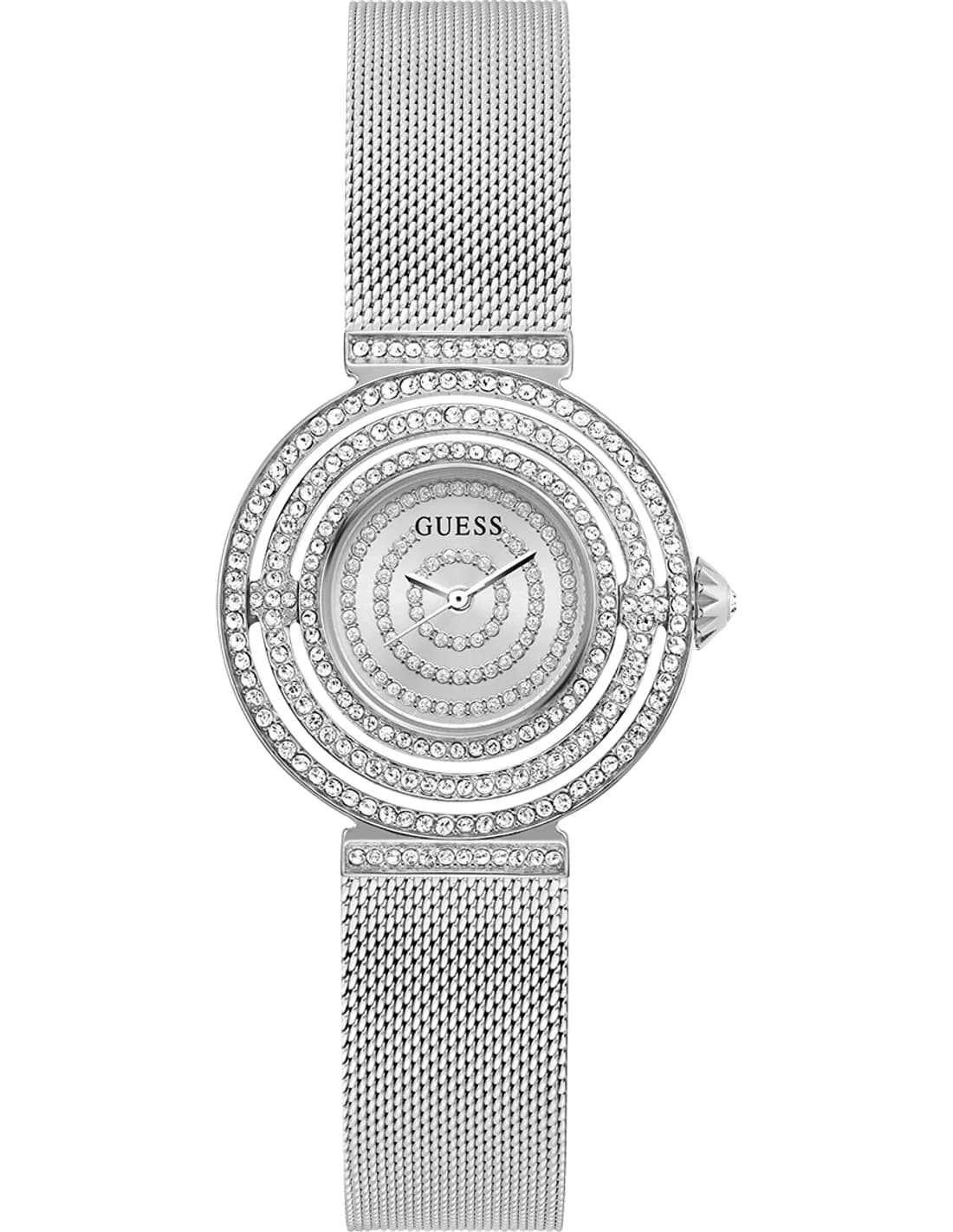 Montre Femme Guess Dream GW0550L1 cadran argenté bracelet maille milanaise