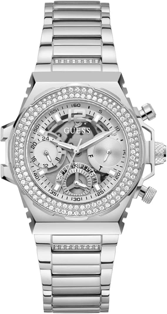Montre Femme Guess Fusion GW0552L1 argentée bracelet maillons acier