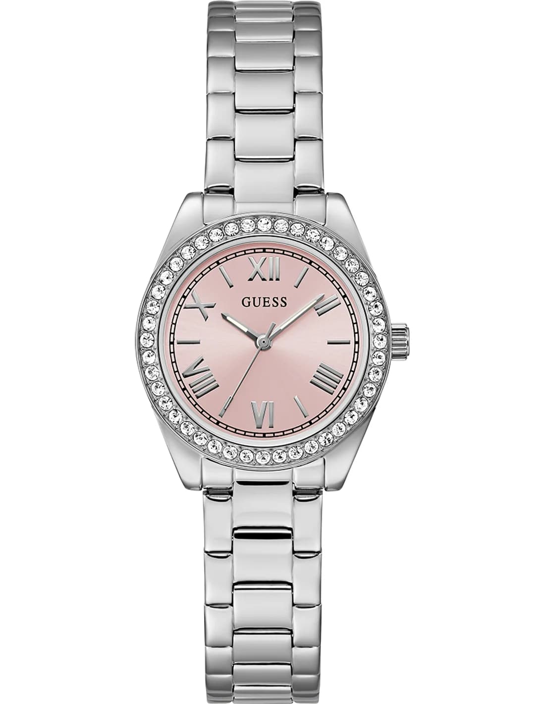 Montre Femme Guess Mini Luna GW0841L4 cadran rose bracelet acier