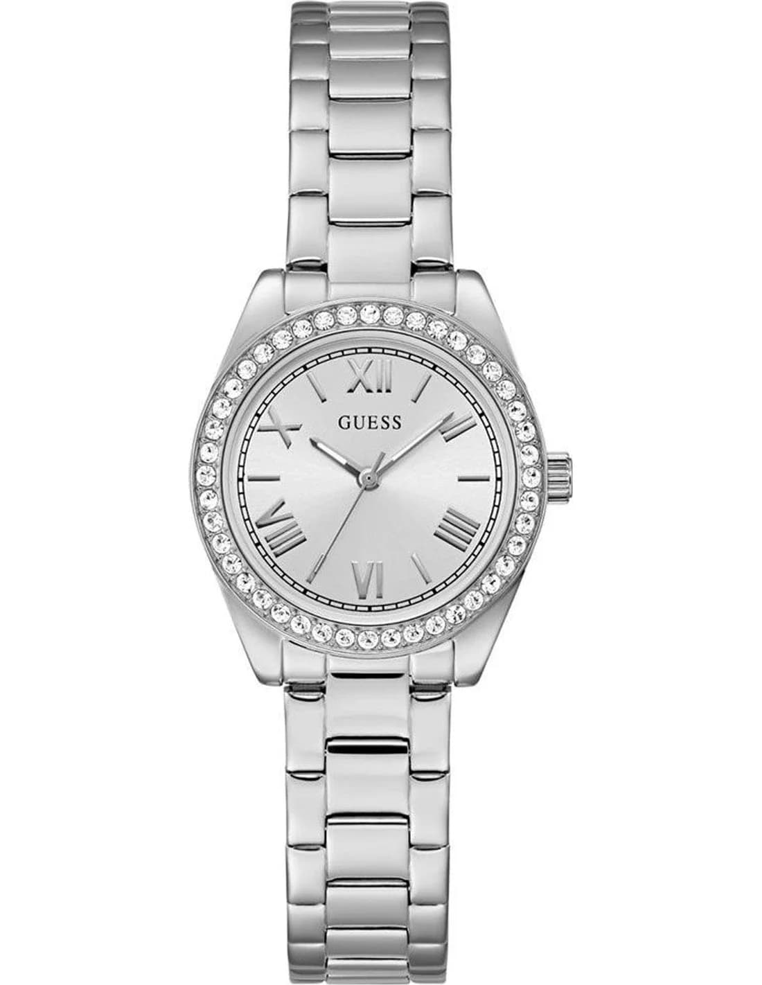 Montre Femme Guess Mini Luna GW0841L6 cadran argenté bracelet acier