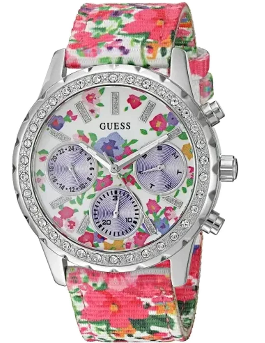 Montre Femme Guess Textile U0903L1 Floral Time