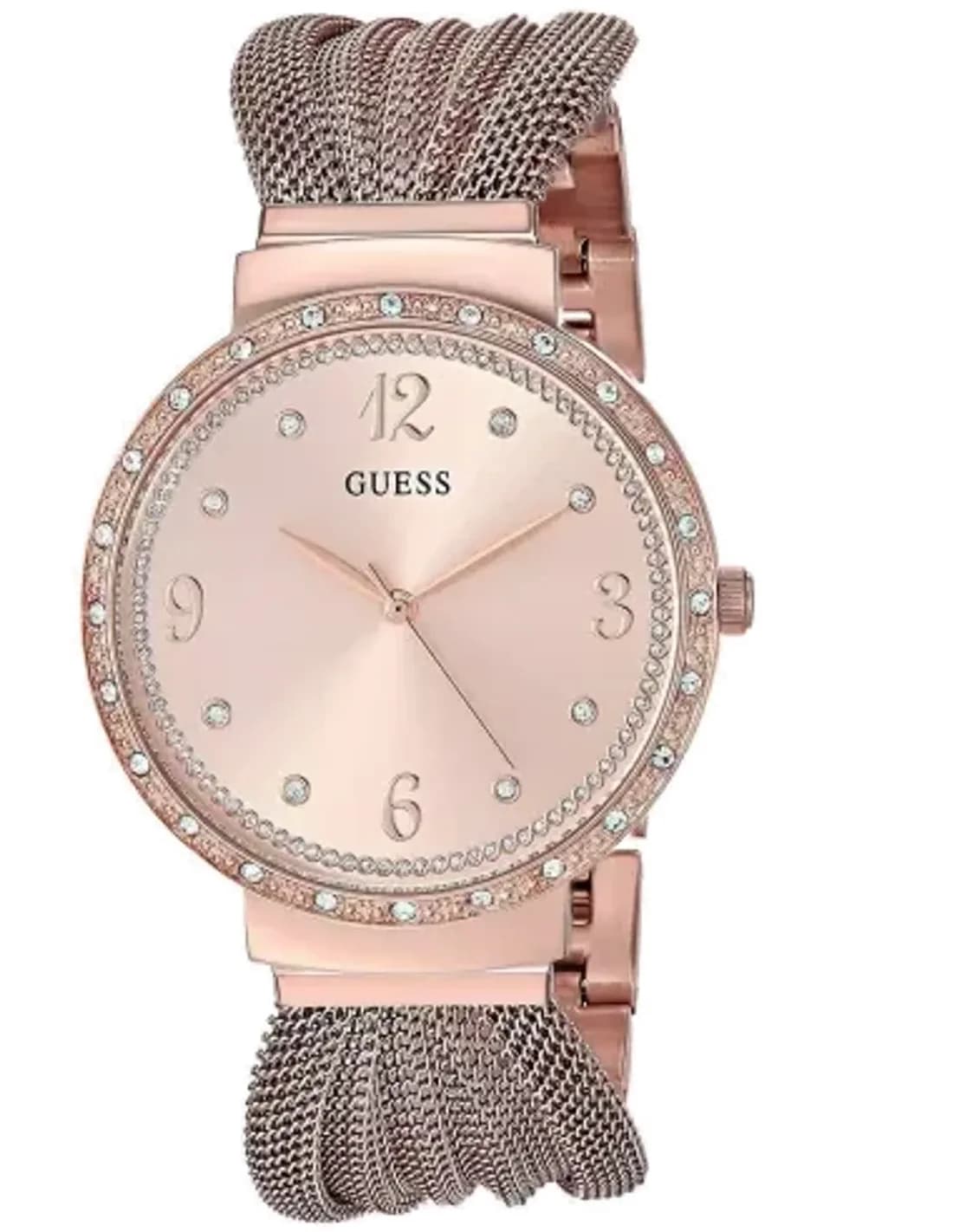 Montre Femme Guess Chiffon W1083L3 Or rose