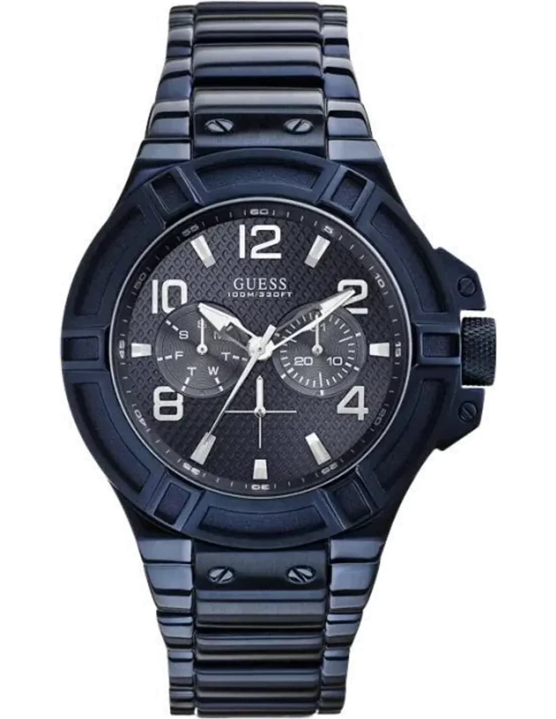Montre Homme Guess Sporty W0041G2 Bleu