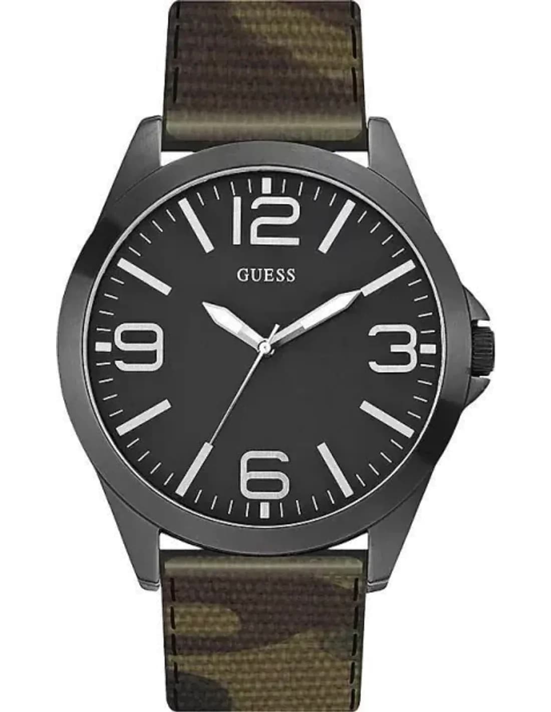Montre Homme Guess Iconic W0181G5 Bracelet camouflage en tissu