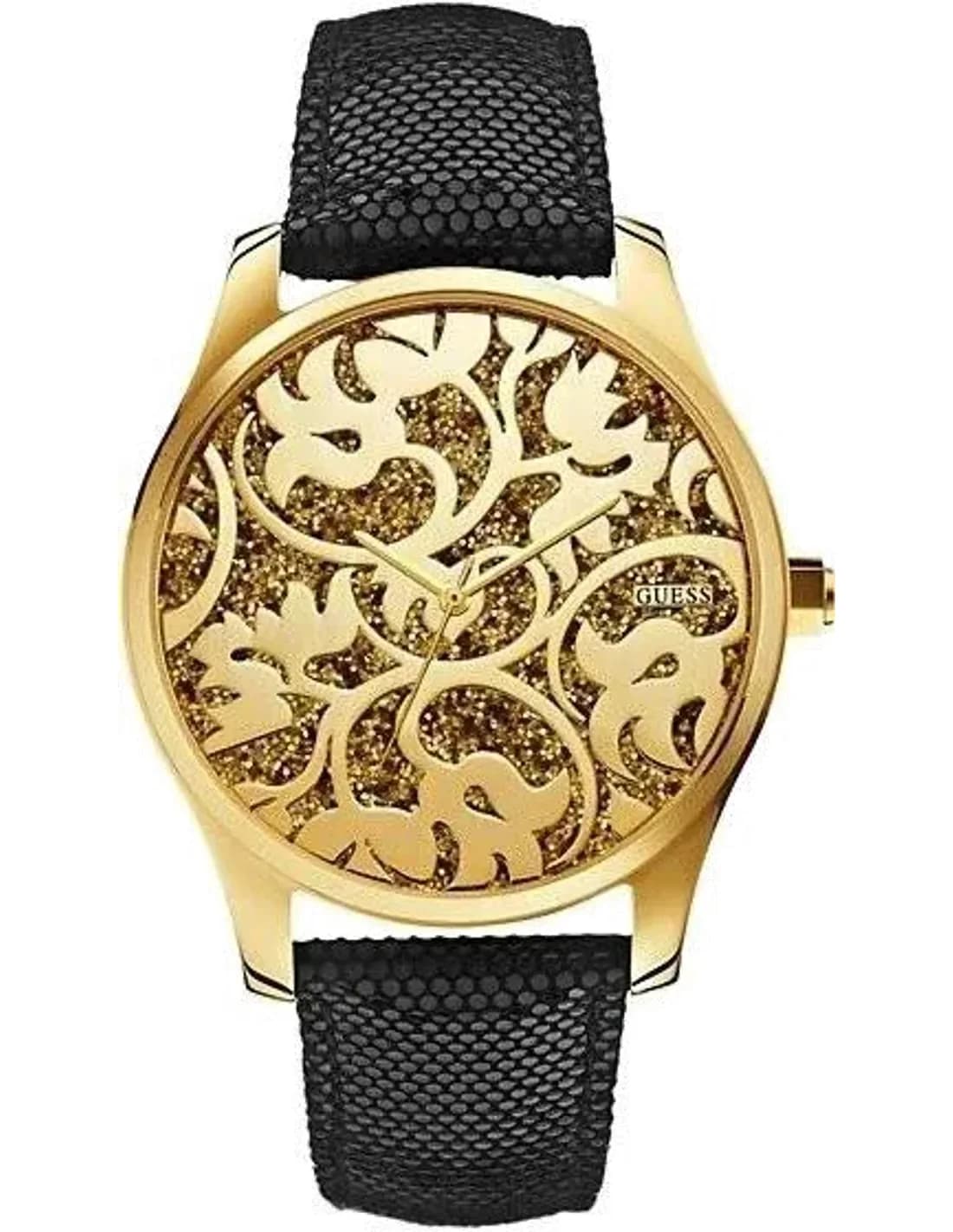 Montre Femme Guess Floral W0224L1 à Paillettes Dorées