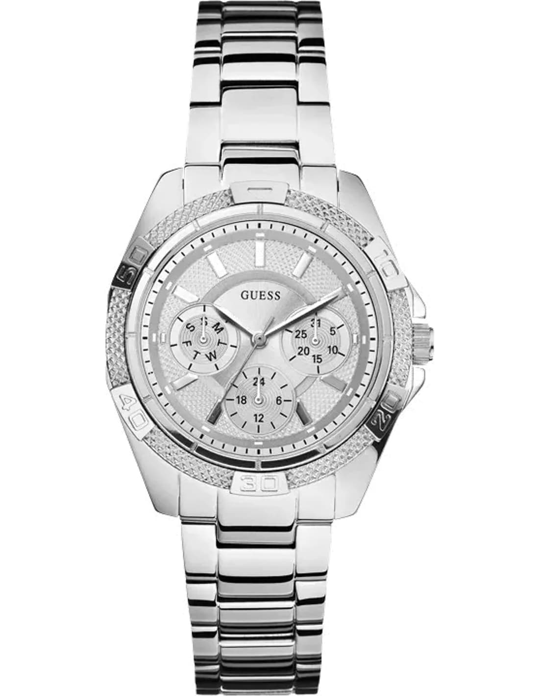 Montre Femme Guess Mini Phantom W0235L1 Bracelet en acier inoxydable argenté