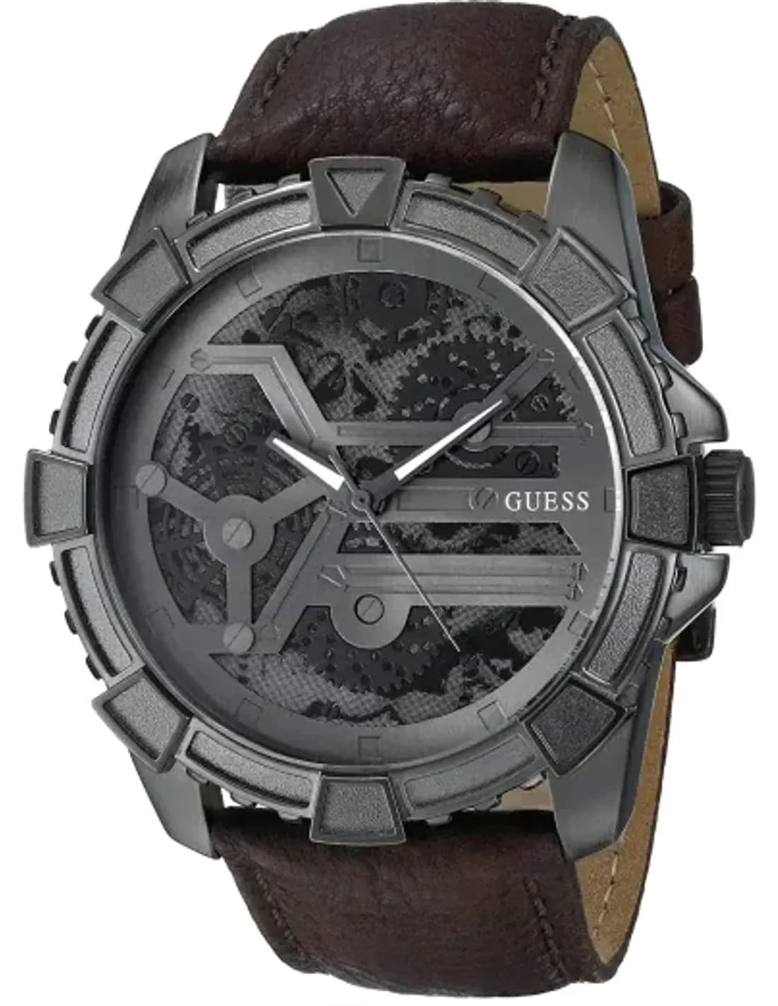 Montre Homme Guess Trend W0274G1 Motifs rouages sur le cadran