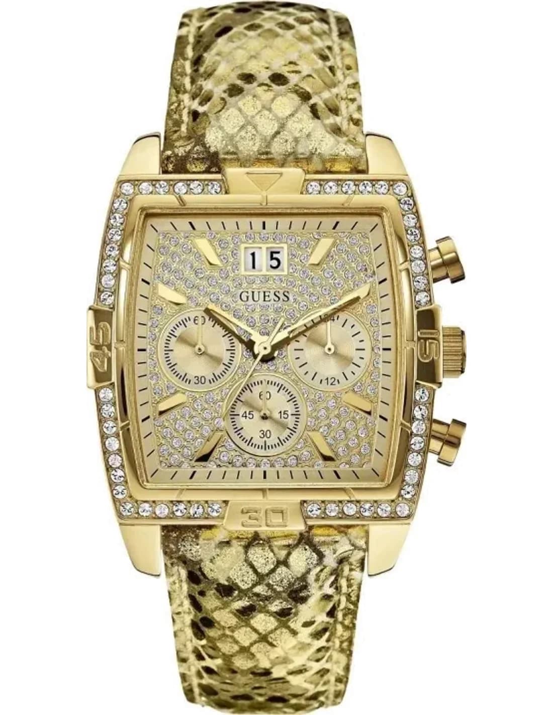 Montre Femme Guess W0285L3 Bracelet doré Cadran Strassé