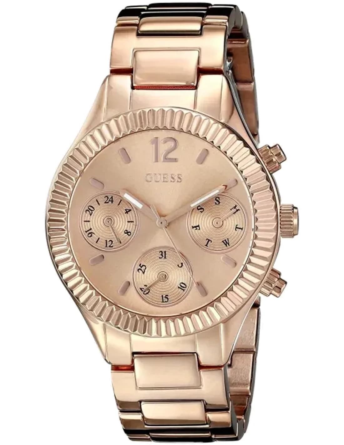 Montre Femme Guess Riviera W0323L3 Multifonction Boîtier et bracelet de couleur or rose