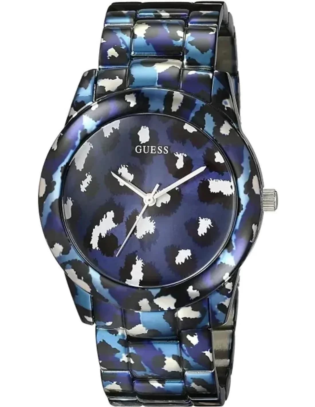 Montre Femme Guess Leopard W0425L1 Bleue