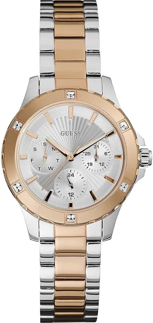 Montre Femme Guess Mist W0443L4 cadran argenté bracelet acier