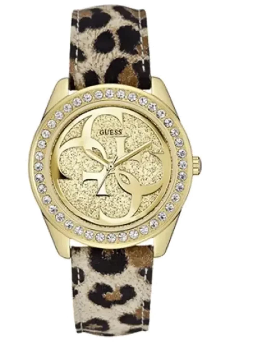 Montre Femme Guess G Twist W0627L7 Bracelet cuir léopard