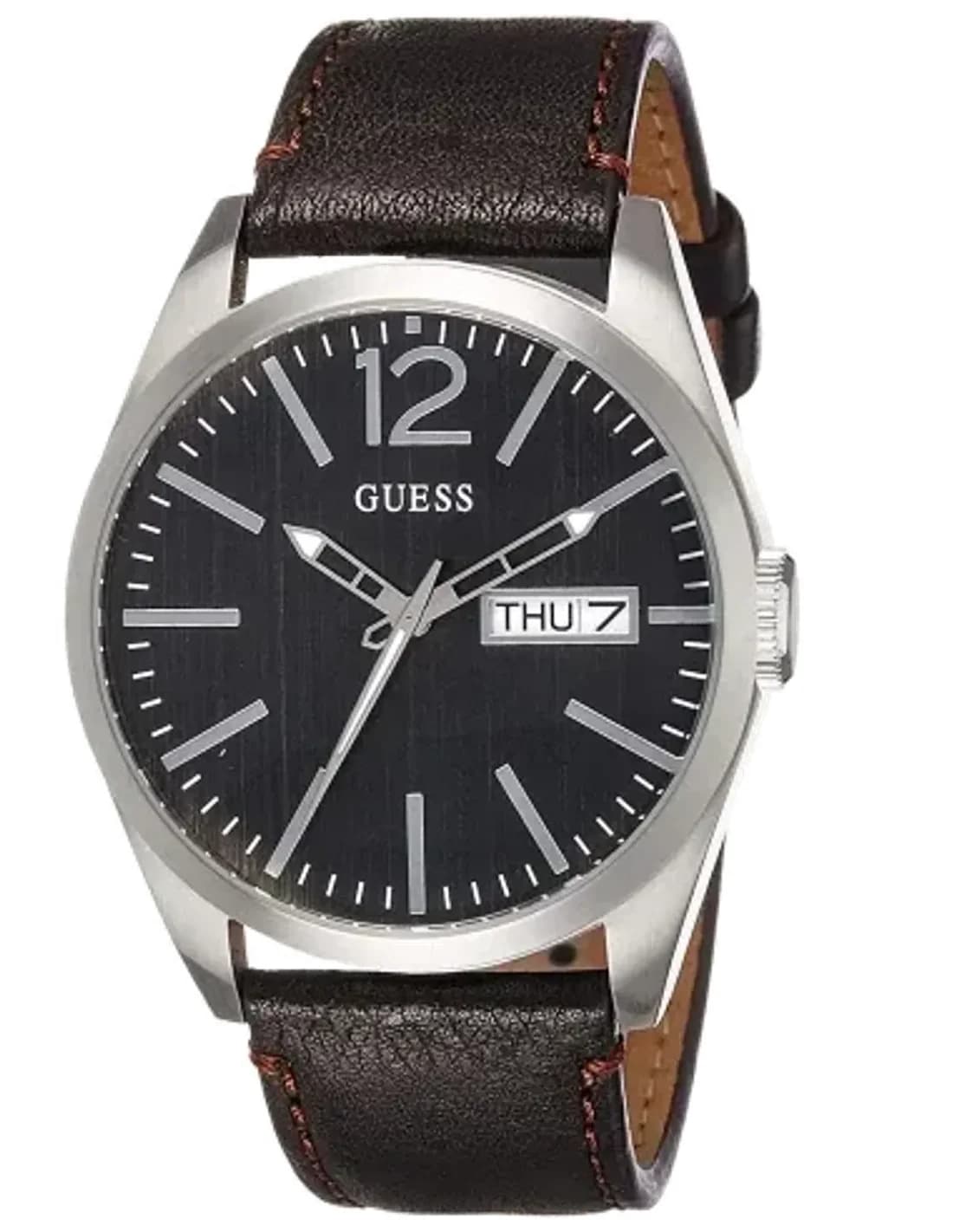 Montre Homme Guess W0658G3 Bracelet cuir marron