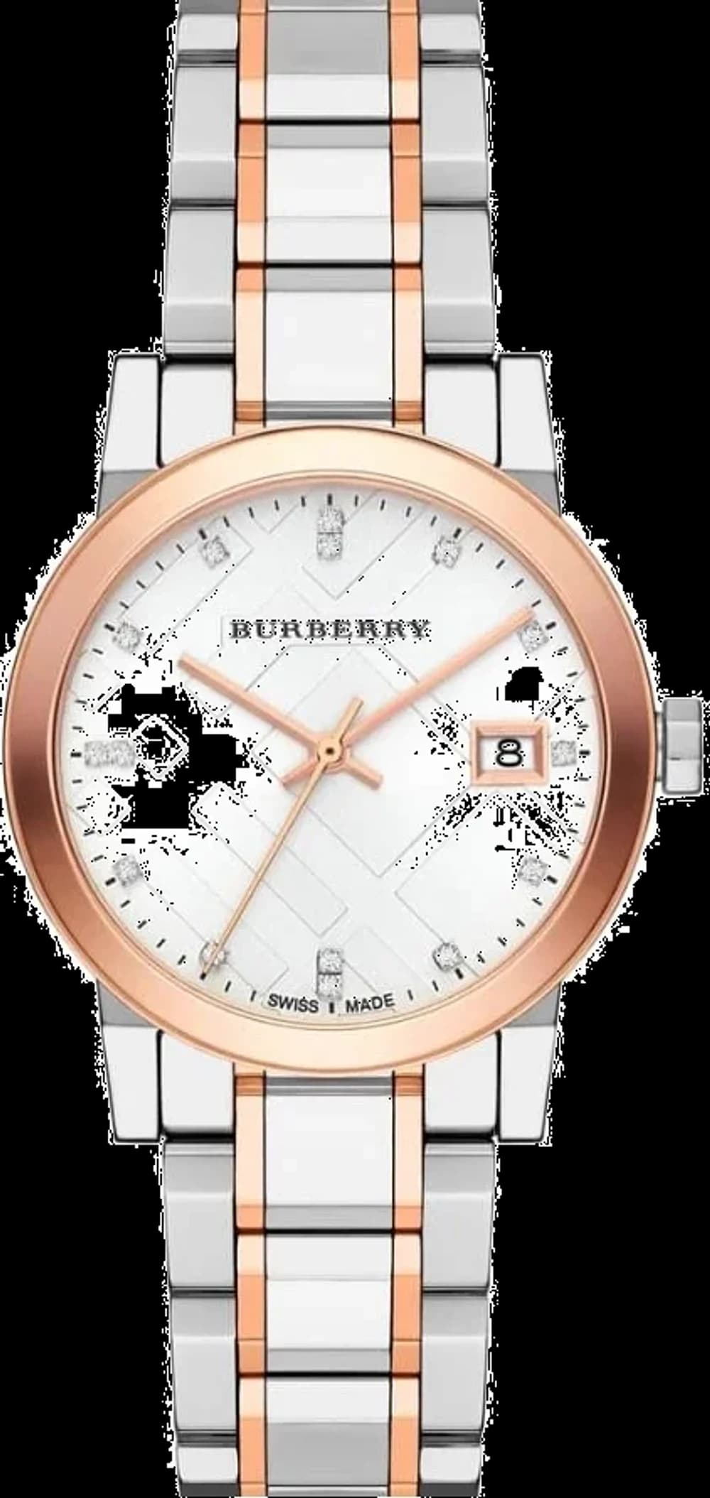 Burberry BU9214 Two-Tone Stainless Steel Swarovski Crystal Women's Watch
