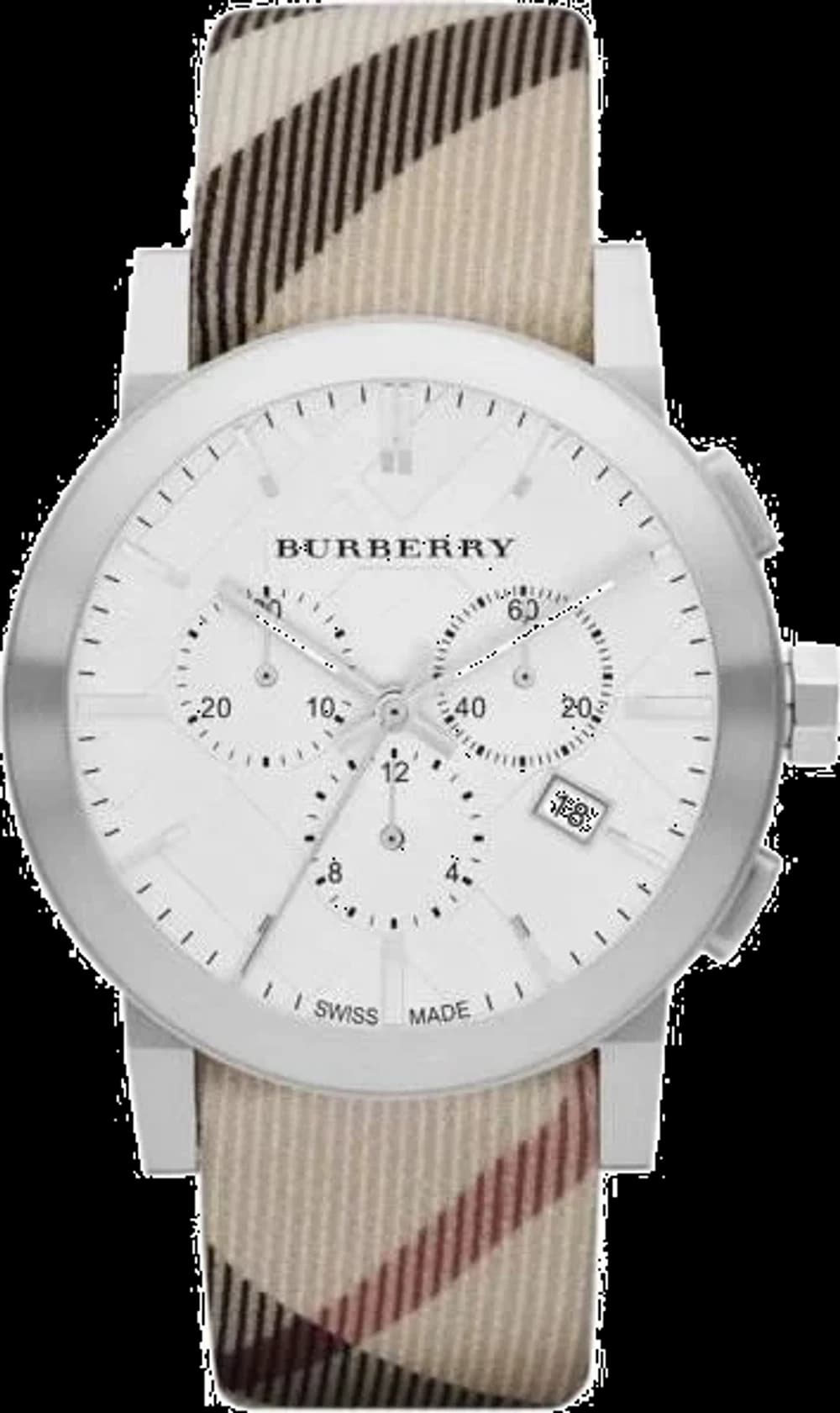 Burberry BU9357 Chronometer Beige Monogram Strap Men's Watch
