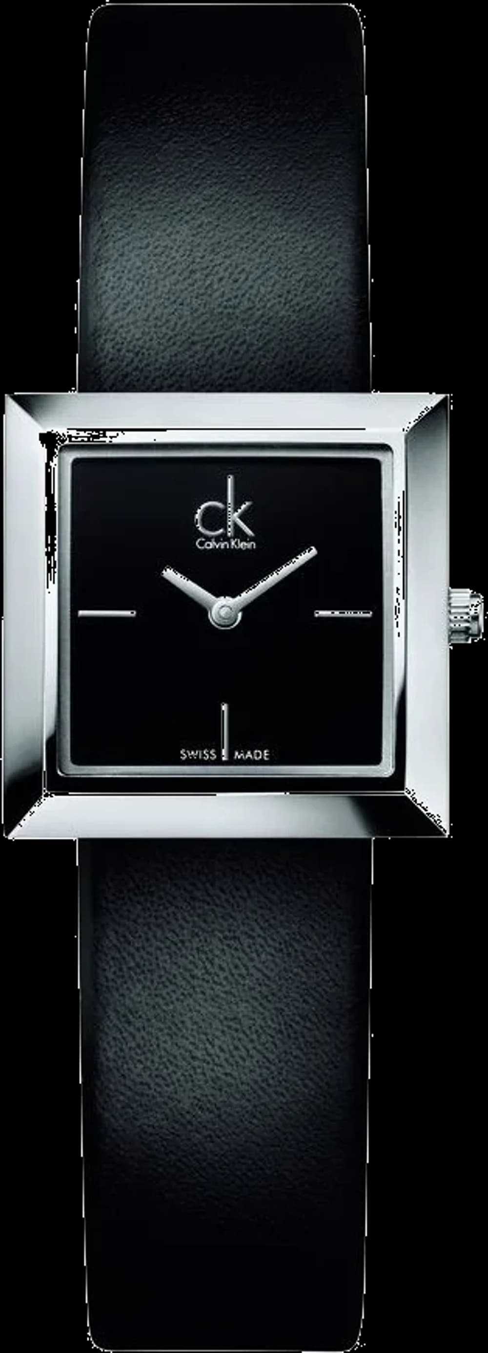 Calvin Klein K3R231C1 Black Dial and Leather Strap Women's Watch