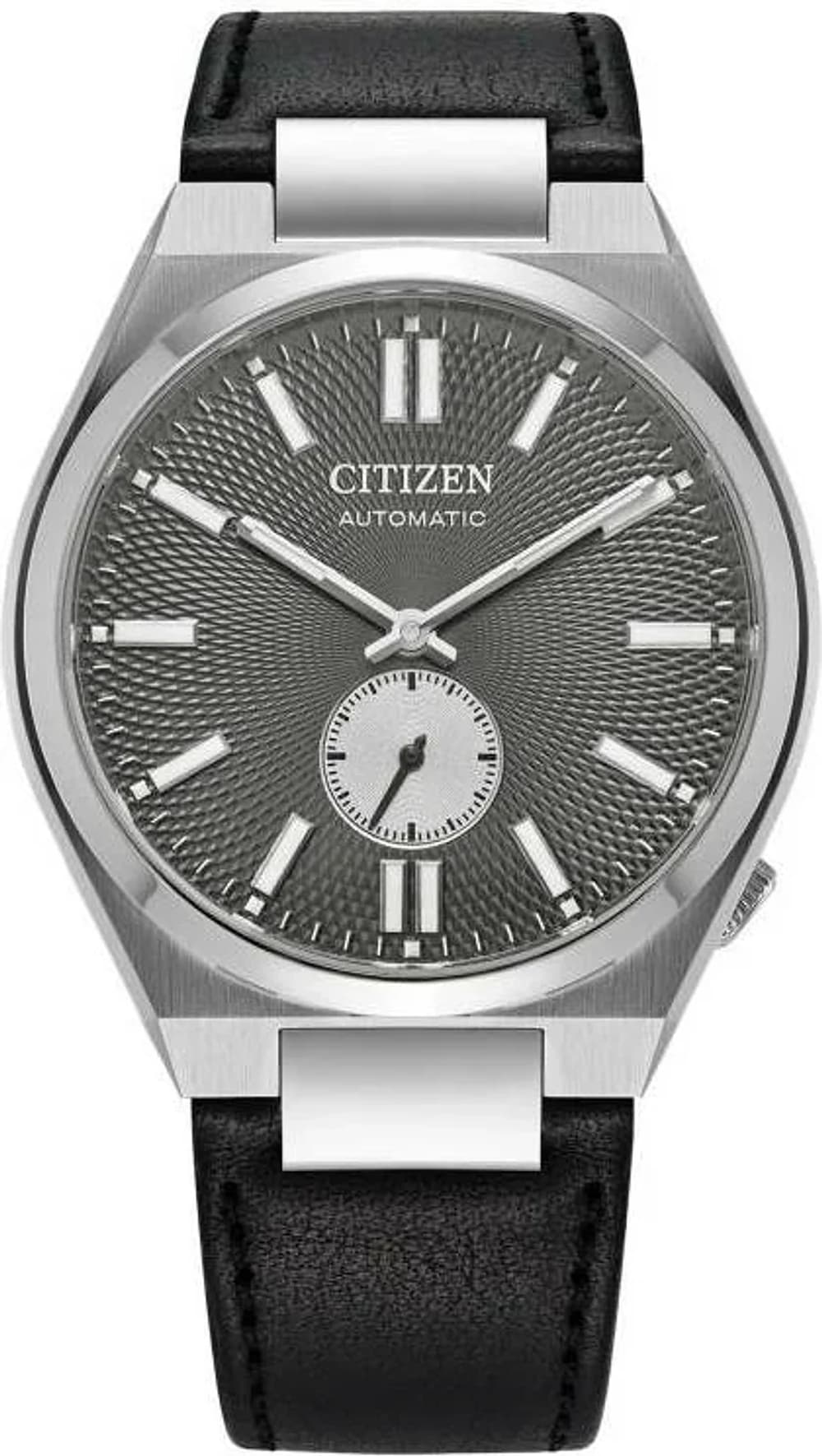 Montre Citizen NK5010-01H homme cadran noir bracelet cuir