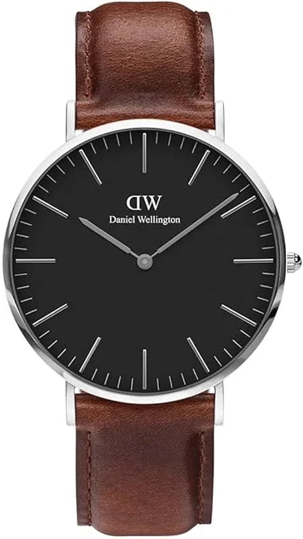 Montre Daniel Wellington DW00100130 homme cadran noir bracelet cuir