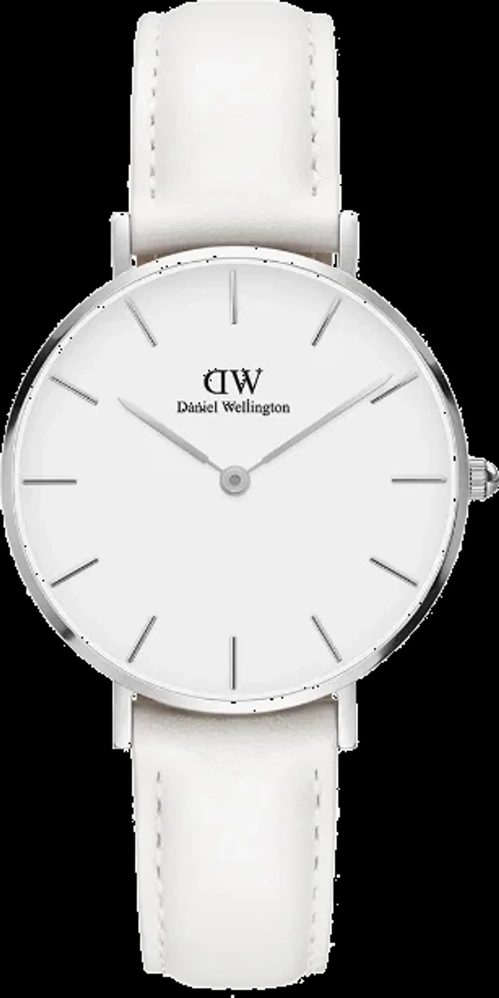 Montre Daniel Wellington DW00100190 femme cadran blanc bracelet cuir