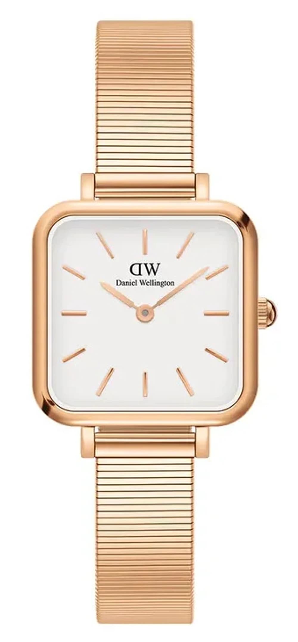 Daniel Wellington Quadro Studio Square Rose Gold White Dial Women's Watch