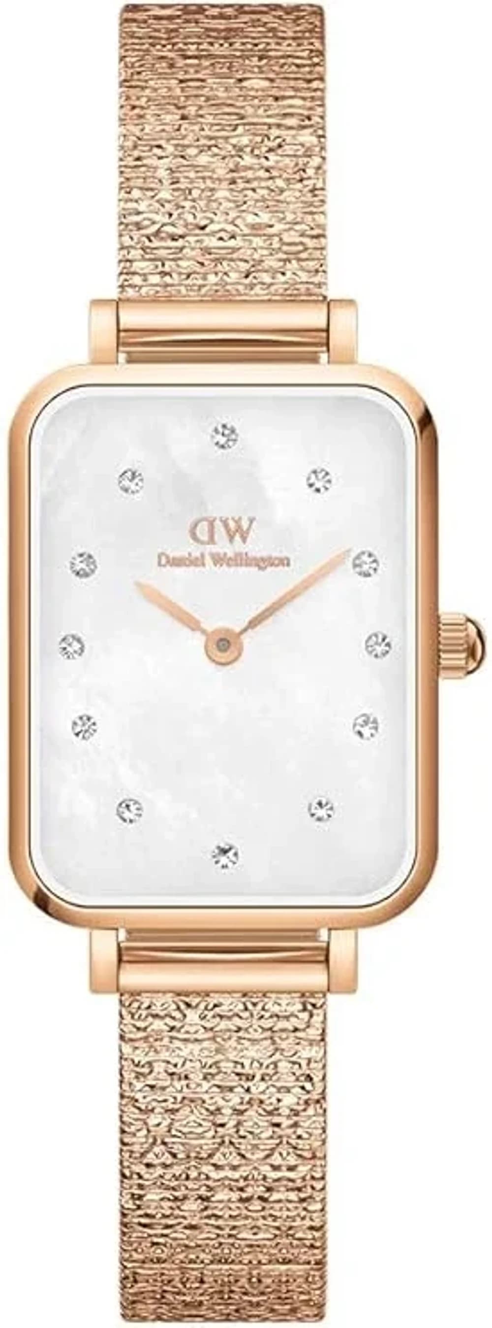 Montre Daniel Wellington DW00100578 femme cadran blanc bracelet acier