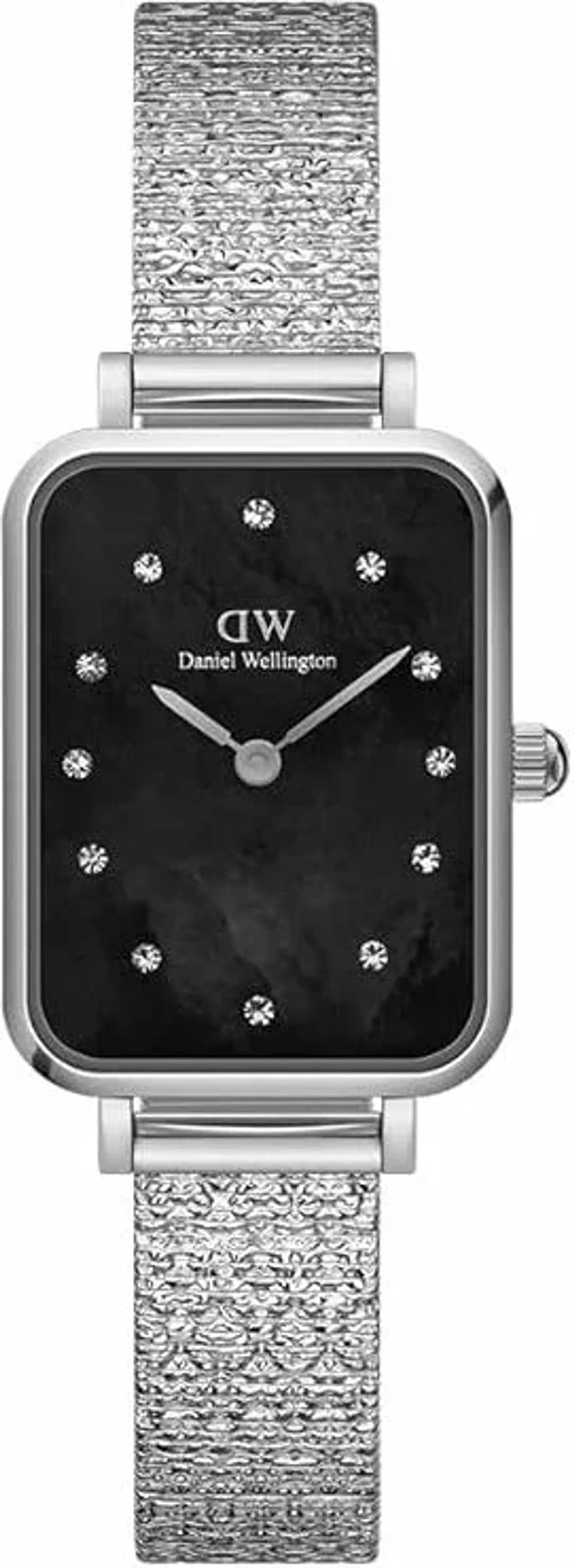 Montre Daniel Wellington DW00100581 femme cadran noir bracelet acier inoxydable